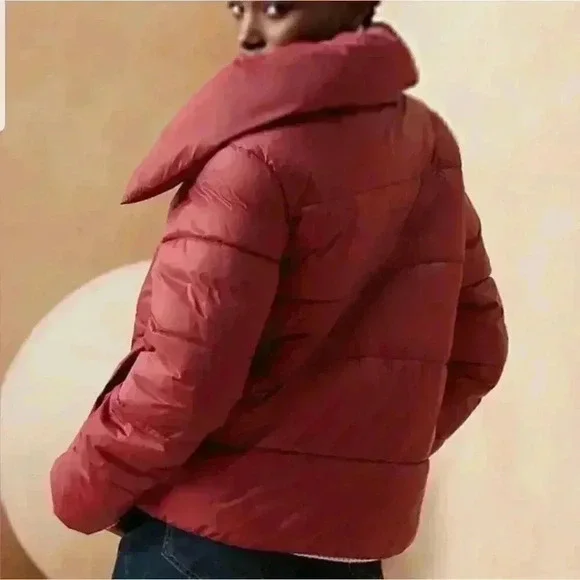 Banana Republic Oversized Funnel-Neck Puffer Coat - Picture 6 of 11